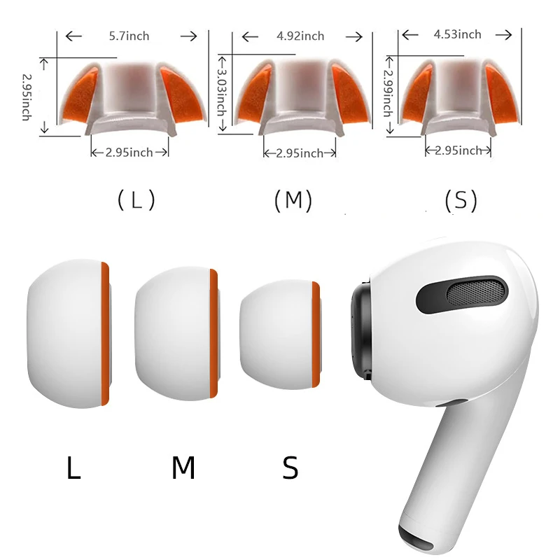 4 Paia Gommini Auricolari In Silicone Morbido Con Filtro Antirumore - Taglie XS, S, M, L + Custodia - 2