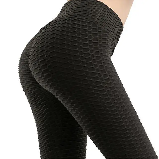 

Peach Hip High Waist Showing Lean Yoga Pants Spandex Tight Quick Dry Sports Outer Wear Hip Lifting Jacquard Bubble Fitness Pants