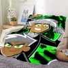 Cartoon D-Danny P-Phantoms Blanket Skin friendly comfort warm soft plush blanket suitable sofa living room office bedroom 6