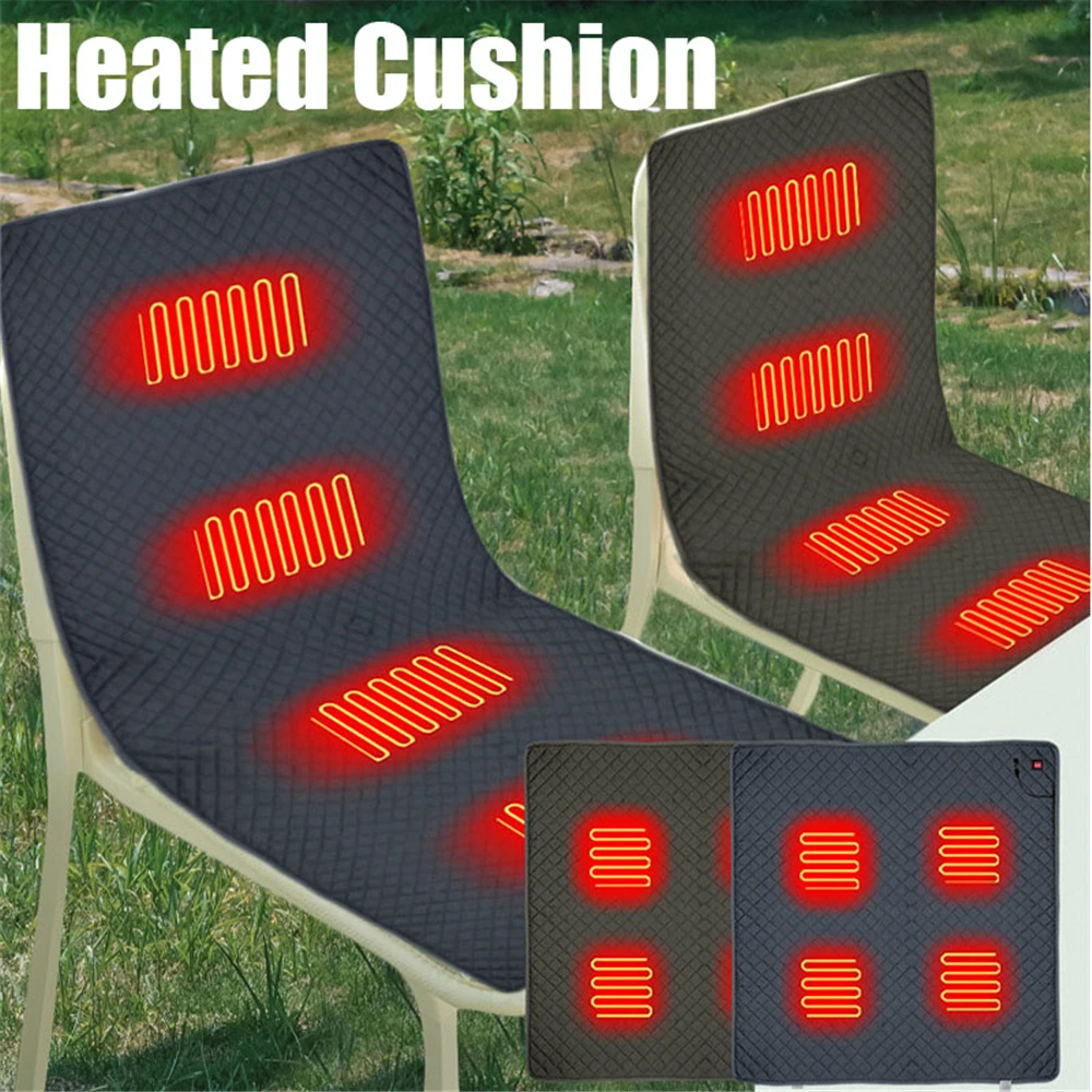 

2024 New Heated Cushion Electric Heating Kang Board Outdoors Heating Pad For Menstrual Cramps Sofa Chairs Table Heats Adjustable