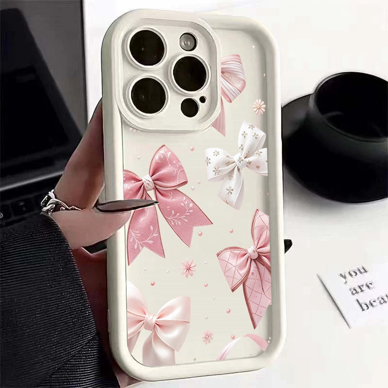 Chic Pink Bow Phone Case