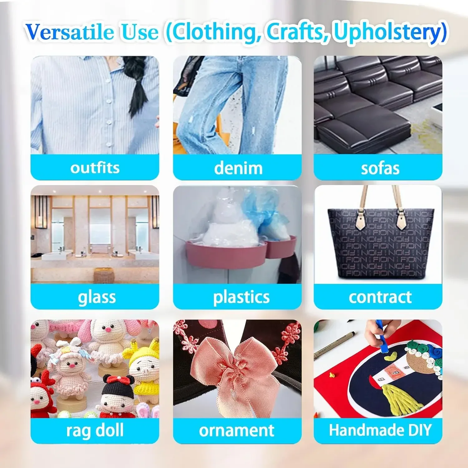Strong Fabric Glue Adhesive for Clothing Textiles Repair