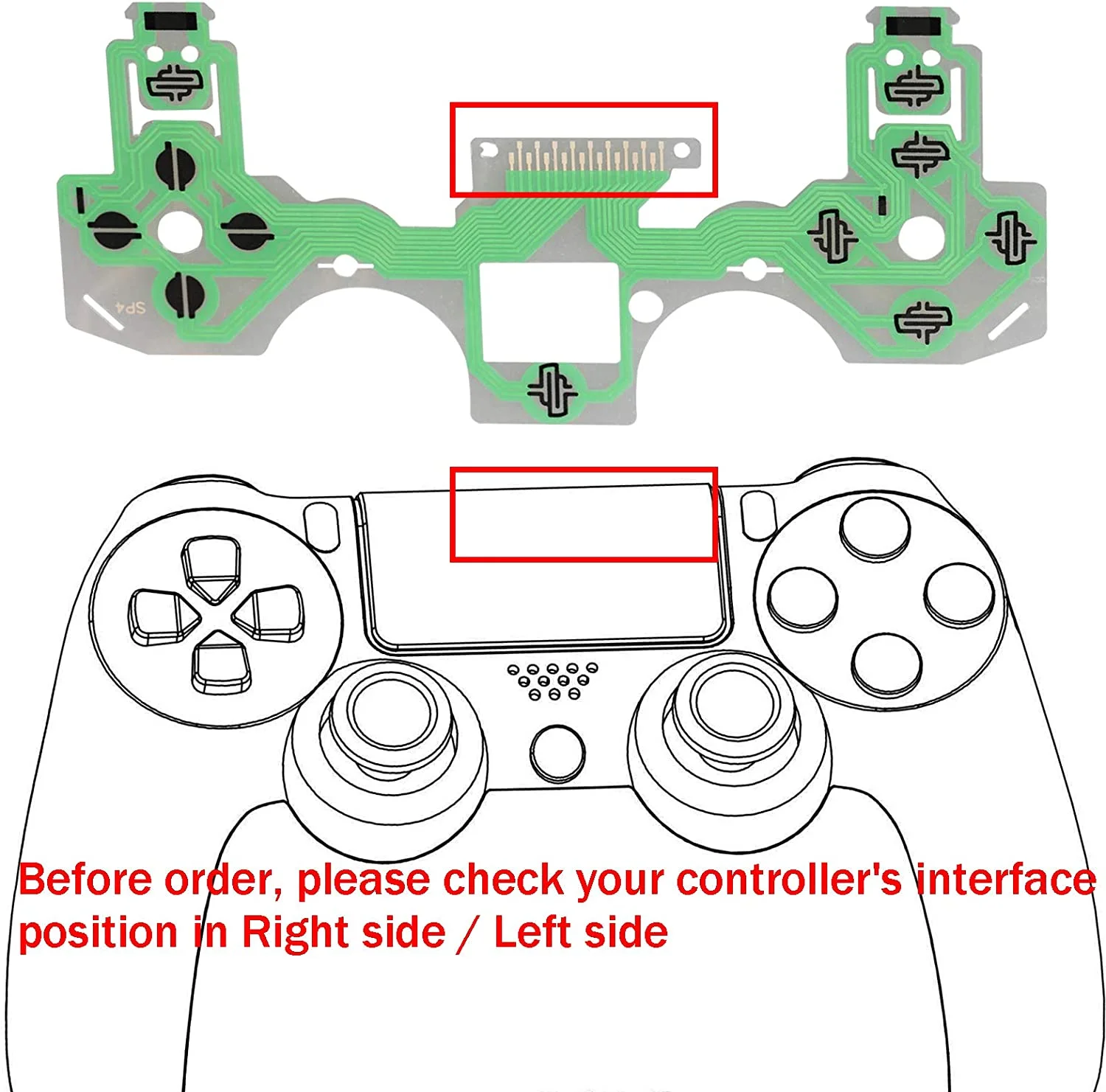 10Pcs Conductive Film Keypad Flex Cable PCB Buttons Ribbon Circuit Board For PS4 4 Pro Slim JDM JDS 001/011/030/040/050