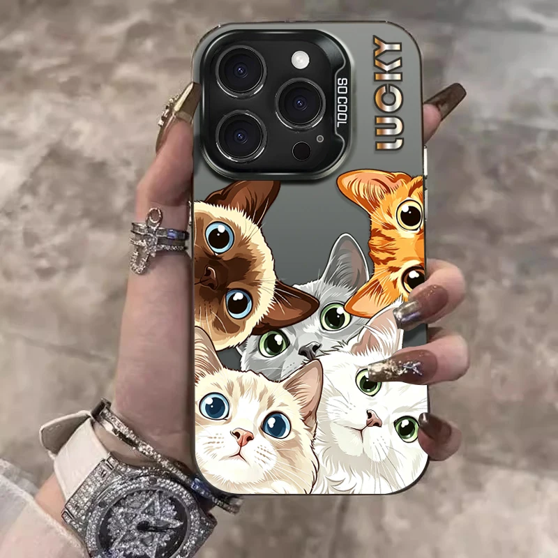 Chic Fashion Kitten Cartoon Smartphone Case
