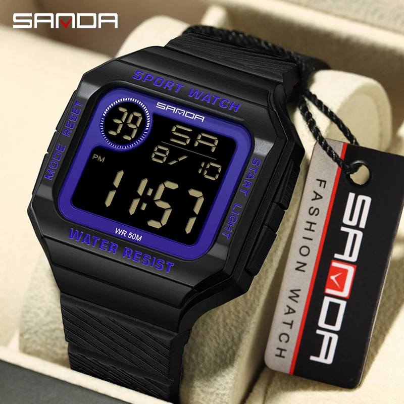 

SANDA Men's Watches Sport Military Watch Luxury Military Waterproof LED Digital Wristwatch for Men Clock Relogio Masculino