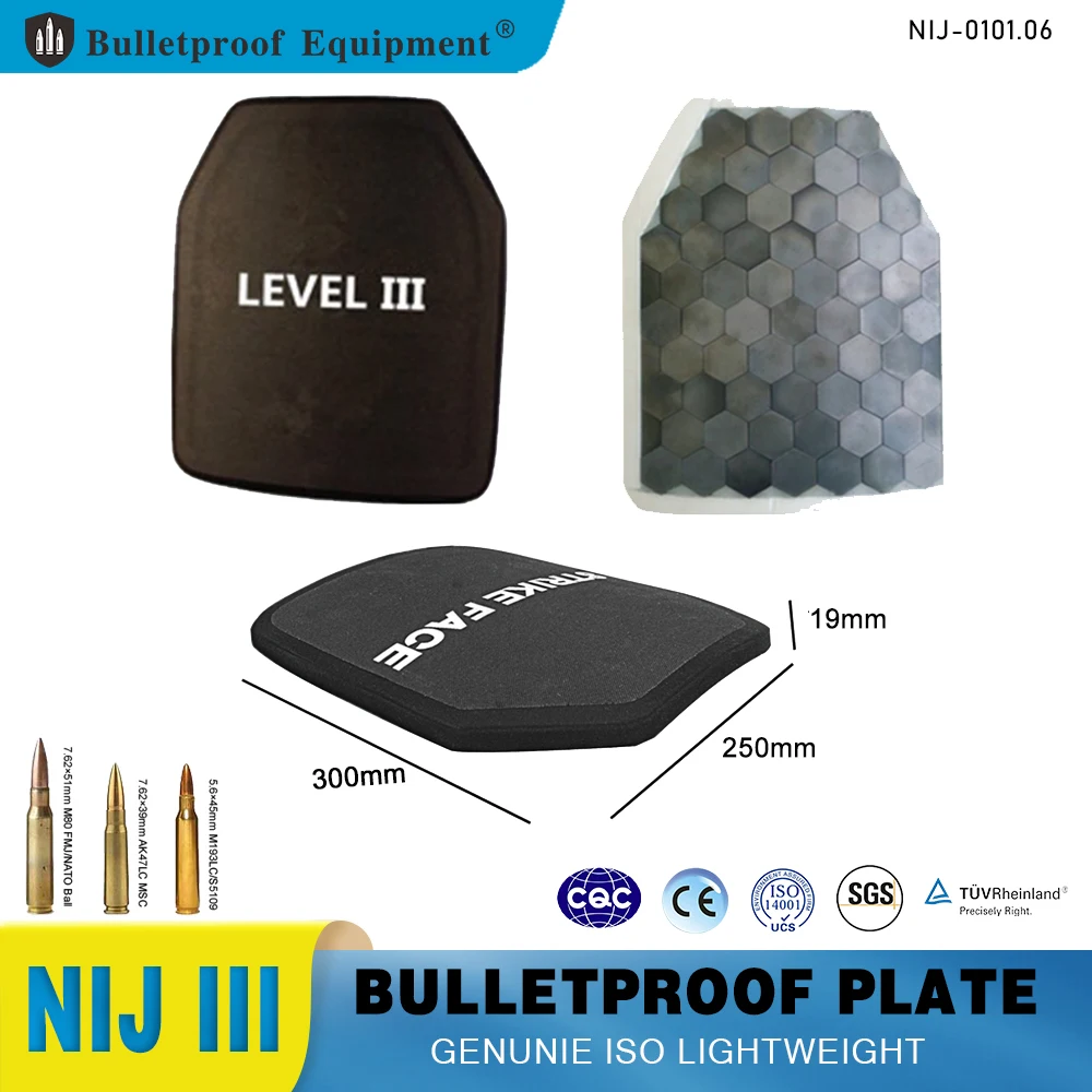 

HQ Tactical NIJ 3A IIIA Bulletproof Plates Armor Plates Ballistic Board Backpack Armor Panel Pair Set Ballistic Shield Pad