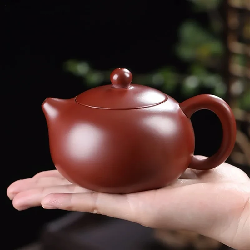 

Классический чайник Dahongpao Xishi, китайская исинская пурпурная глина, искусственный красивый чайник для заваривания, домашний чайник с фильтром Zisha