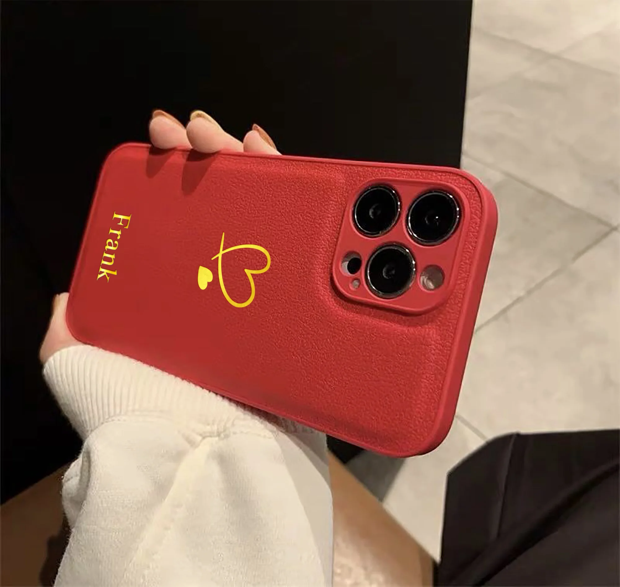 Luxury Custom Name Heart Shaped Pattern Case For iPhone 17 thumbnail 9