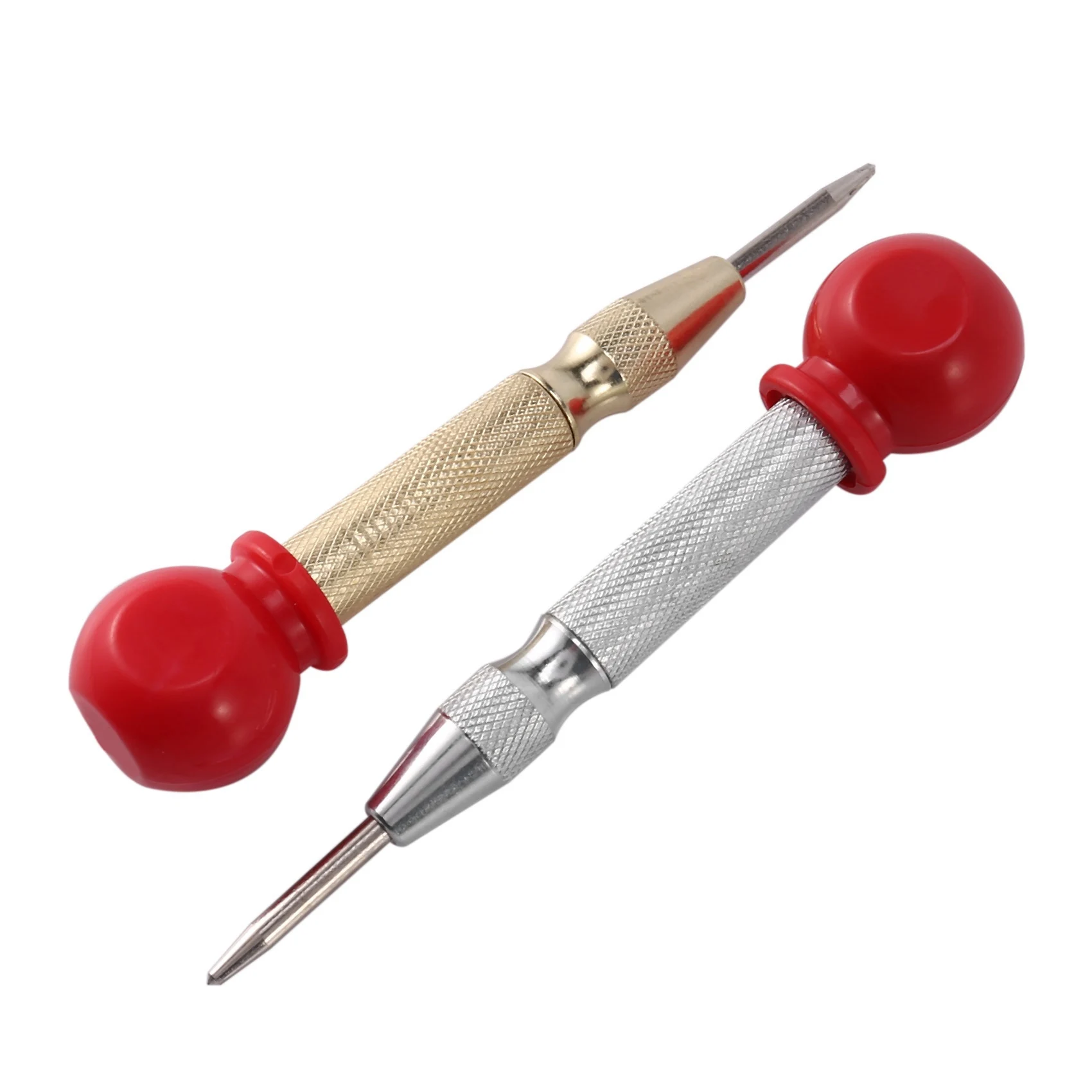 2 Pcs High Speed Center Punch,Center Hole Punch Marker Scriber For Wood,Metal,Plastic,Car Window Puncher Breaker Tool With 2