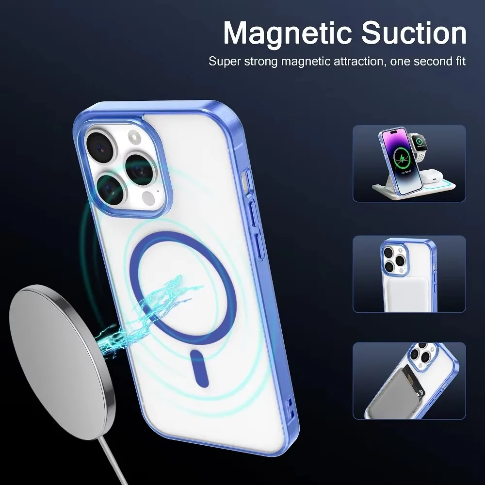 iPhone Clear Magnetic Case Anti-Fingerprint 6