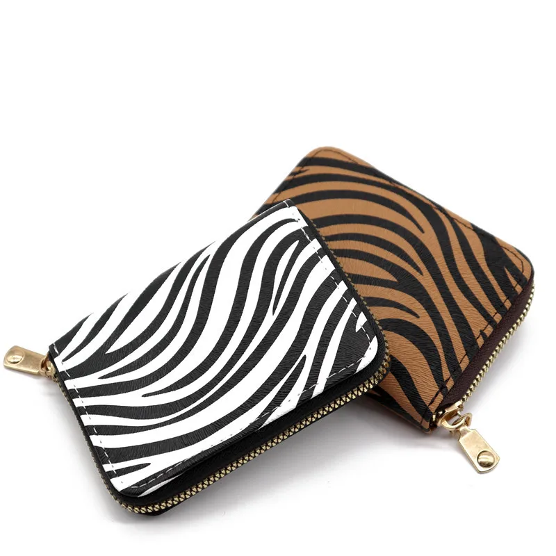 New Fashion Children's Women Zero Wallet Animal Stripes Portable Card Bag Coin Key Storage Bag Coin Purse Mini