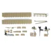 Desert Yellow M1A2 Abrams TUSKI RC Tank Metal Upgraded Part for HENG LONG Tamiya Plastic DIY Toys Army Car HL CS Remote TH21993 1