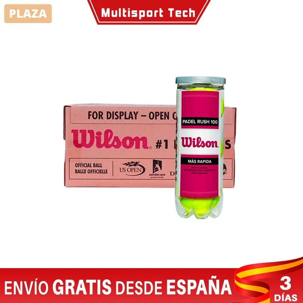 Wilson Padel Rush 100 Balls - Pack Of 3 For Faster Play