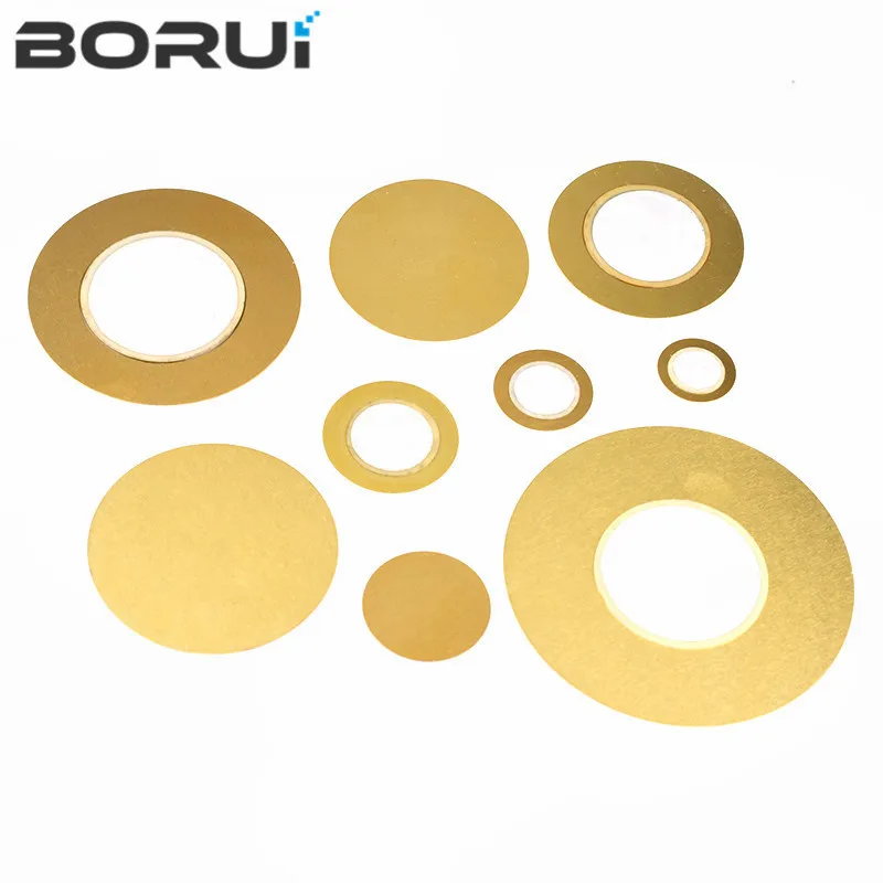 10pcs Piezo Elements Buzzer Sounder Sensor Trigger Drum Disc Copper Speaker 12MM 20MM 27MM 35MM 50MM Piezoelectric |