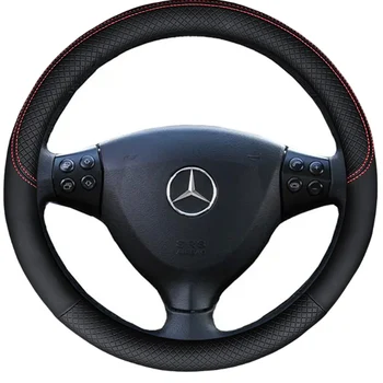 Coprivolante per auto per Mercedes Benz Classe A W169 2004-2007 2008-2012 Volante automatico in pelle artificiale