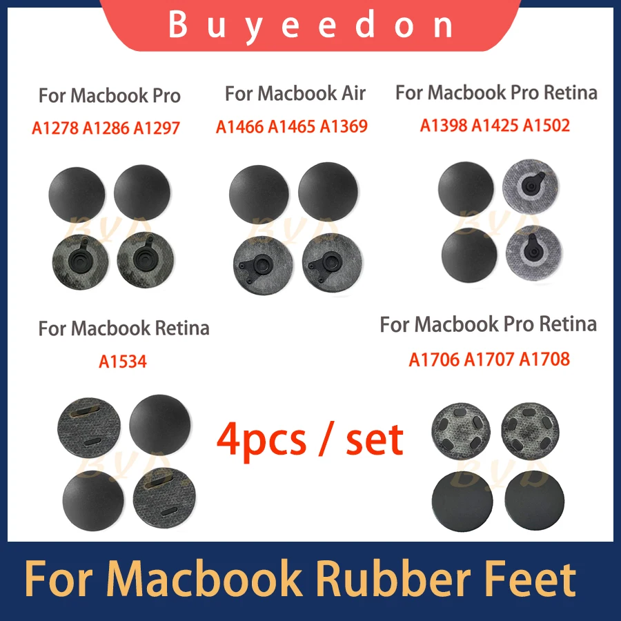 New Laptop Foot Pad Bottom Case Rubber Feet For Macbook Pro Air A1278