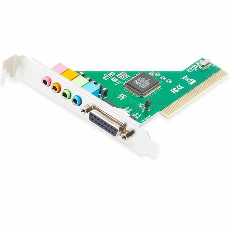 4.1 PCI 사운드 카드 8738 오디오 확장 어댑터 PC 데스크 컴퓨터 마더 보드 4.1 사운드 채널 내장 독립 사운드 변환기