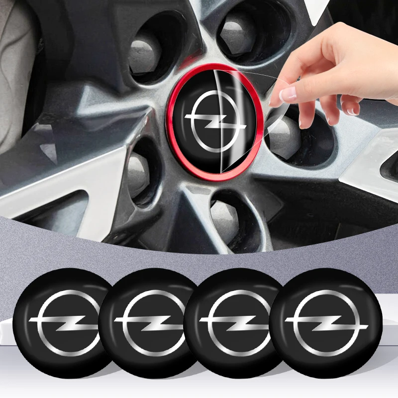4Pc Car Badge Wheel Center Hub Cap Badge Sticker Decorazione Per Opel Astra J Insignia Astra G Corsa Zafira B Mokka Vivaro Meriva