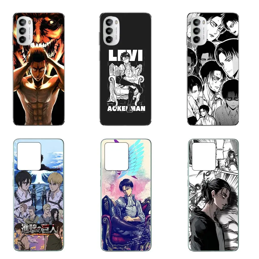 Attack on Titan Eren & Levi Soft Phone Cover