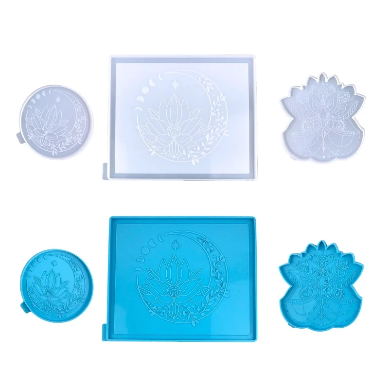 

Поднос для чая лотоса, формы для тарелок с фруктами, силиконовая форма для цветов из эпоксидной смолы для подставок 97QE