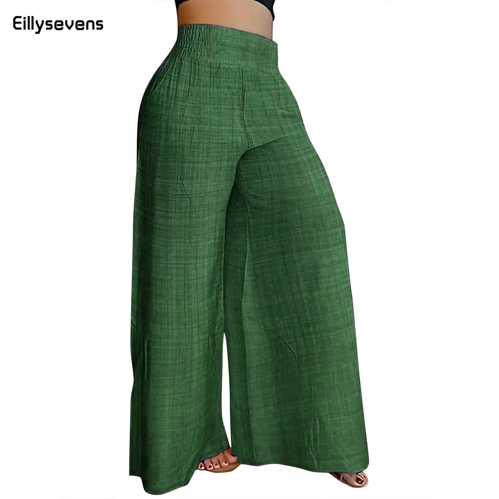 

2024 Women Elegant Flared Pants Casual High Waist Wide Leg Trousers High Waist Trousers Elegant Streetwear Work Pants