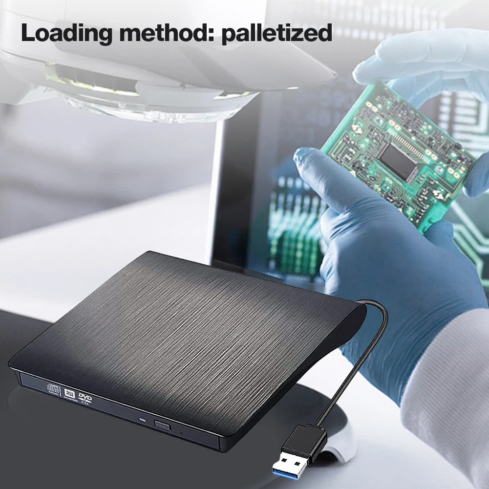 USB 3.0/USB 3.0 + Type-C SATA To USB CD ROM ODD Case Box 9.5mm/12.7mm External Optical Disc Drive Enclosure for Laptop Notebook 3