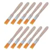 10Pcs Wooden Handle Brush Nylon Bristles Welding Cleaning Tools For Solder Paste Keyboard 6