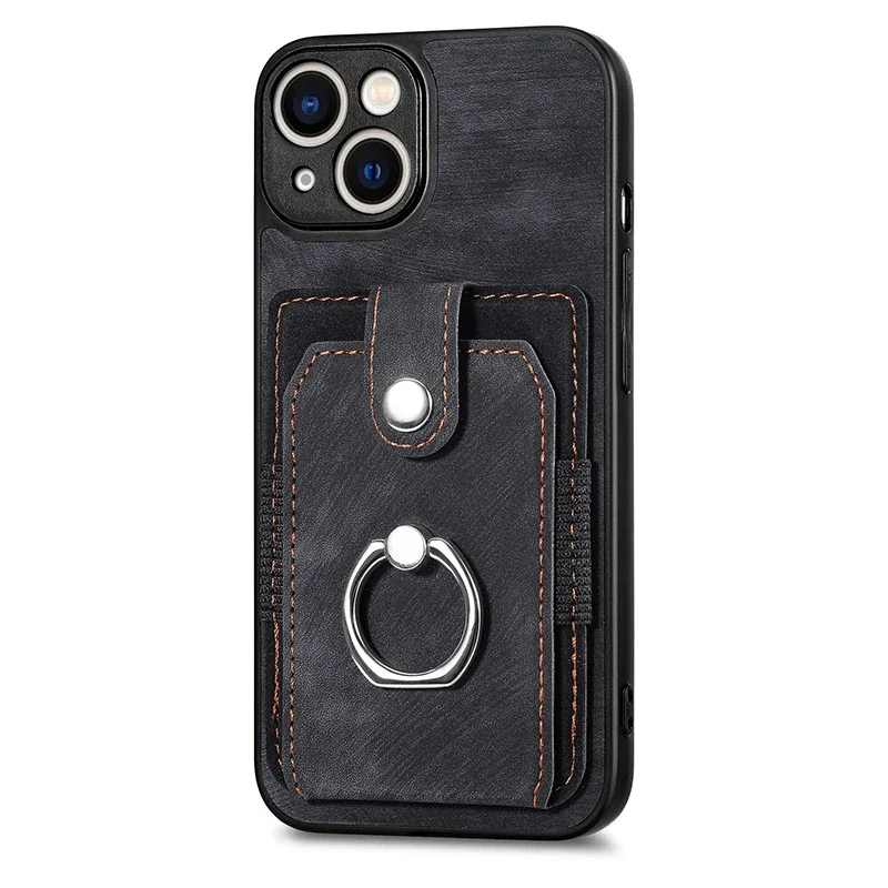 Slim Protective Ring Card Holder Phone Case Back Cover