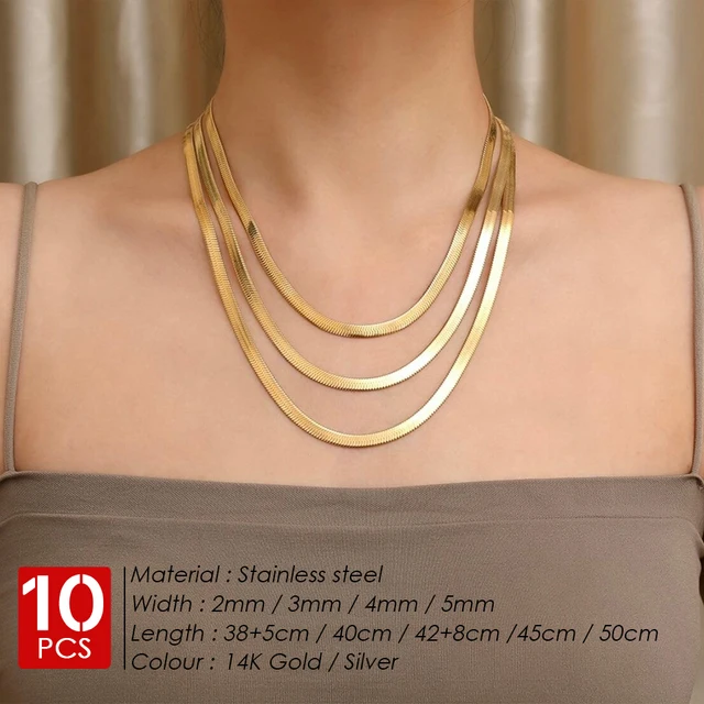 Gold Plated Stainless Steel Chain For Jewelry Making - 2-3 Meters, 7x4mm Links, DIY Craft & Decor