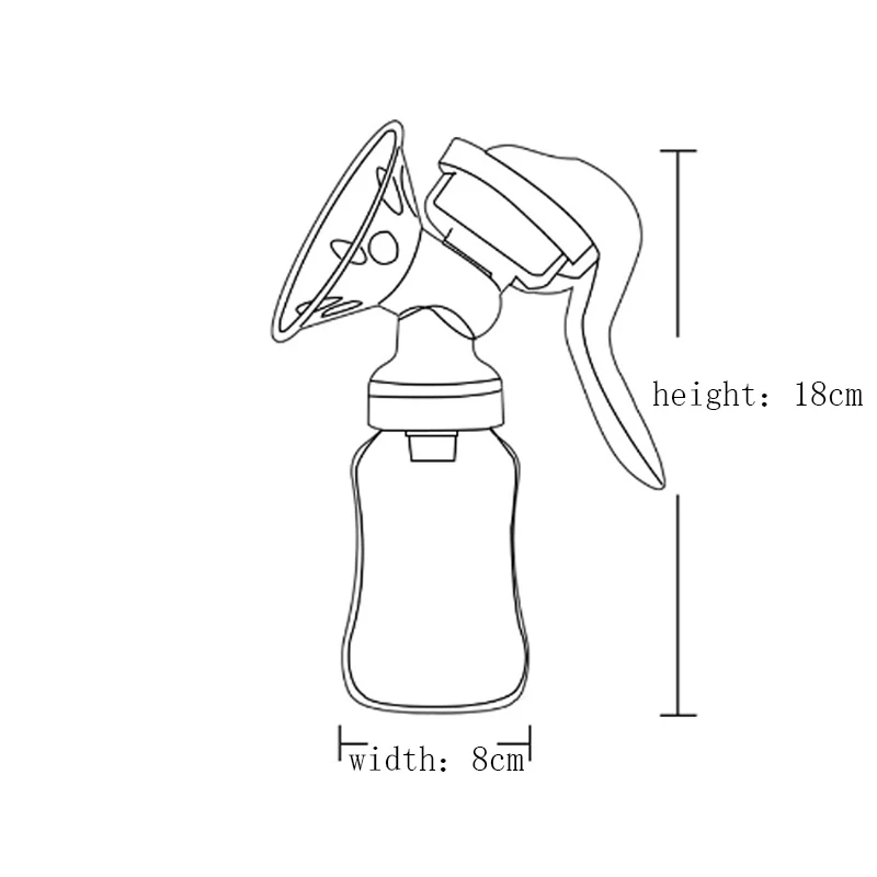 Manual Breast Pump Powerful Baby Nipple Suction Feeding Milk Bottles Breasts Pumps Bottle Sucking Hand-type Baby Breast Pump