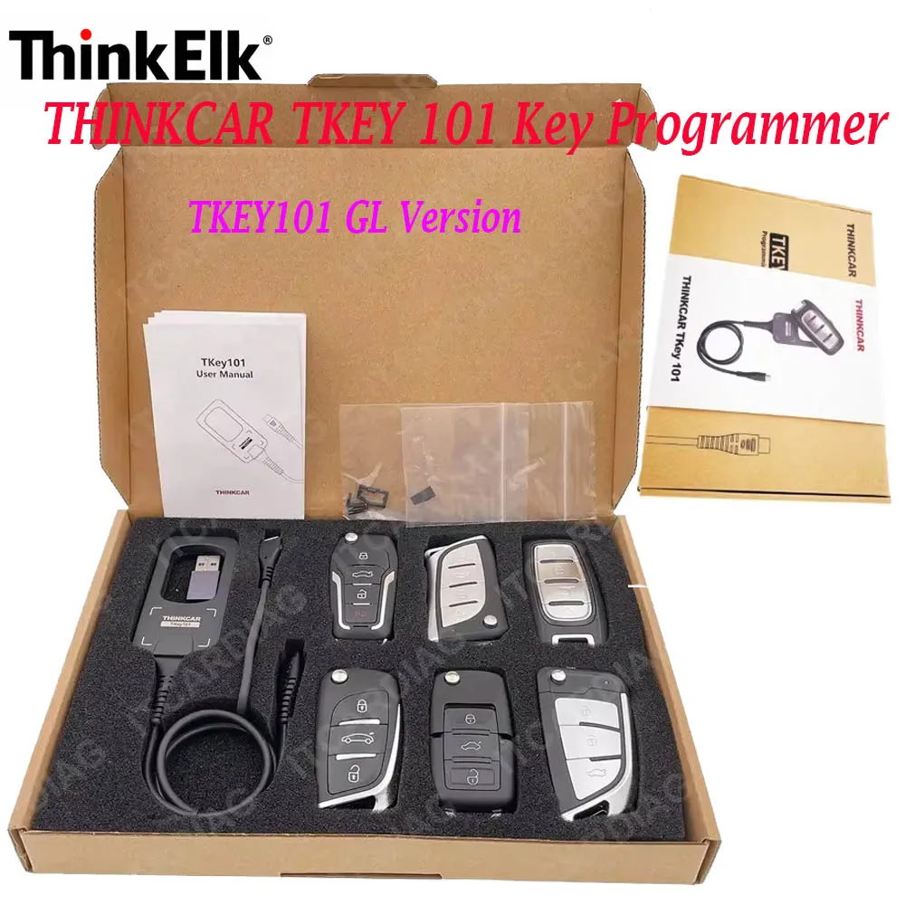 THINKCAR TKEY 101 as Auto Key Programmer with 4 Typical Anti-theft ...