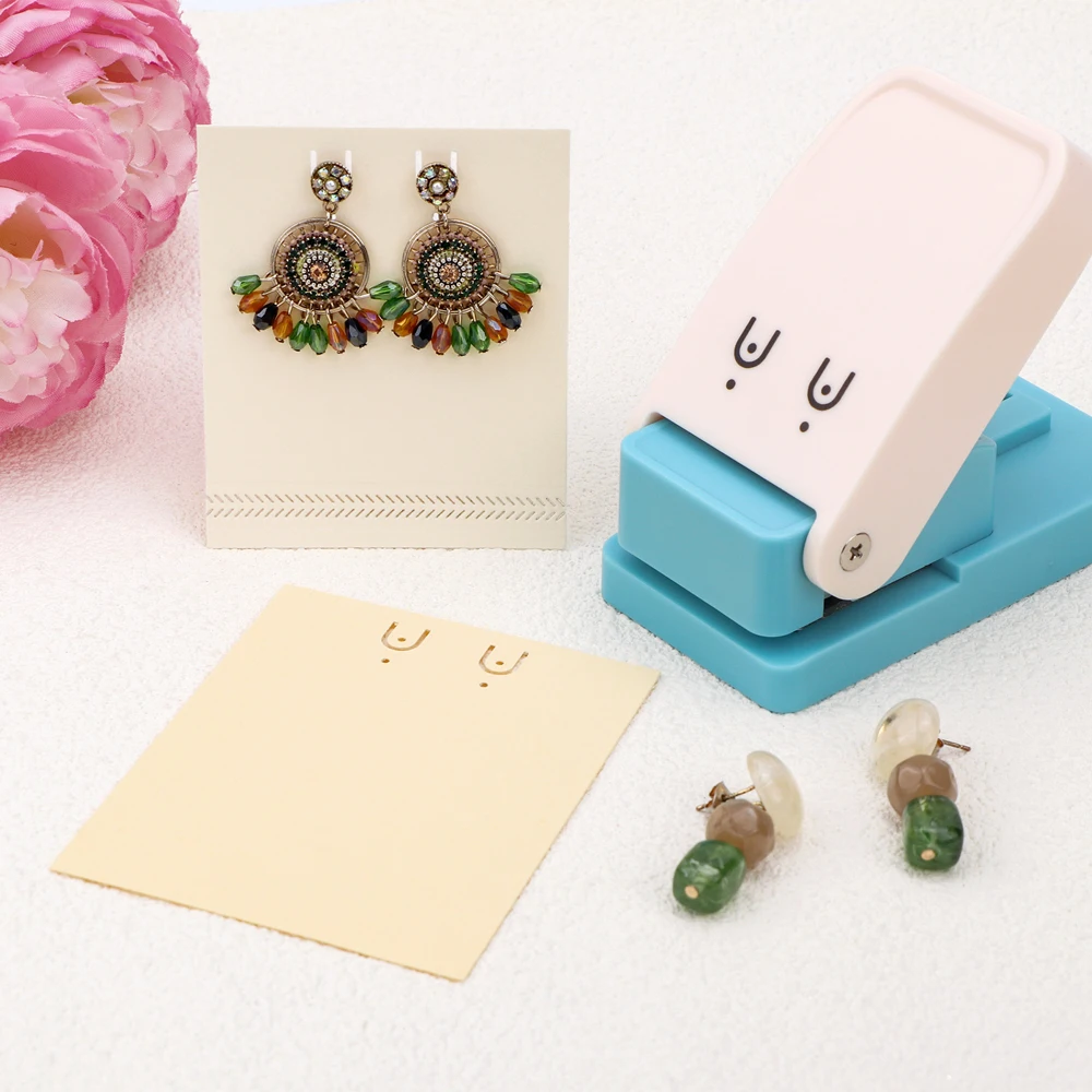 귀걸이 디스플레이 카드 홀 펀치 및 수제 종이 펀치, 전문가용 DIY 보석 카드, 스크랩북 공예 종이 커터