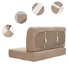 4pcs/set Elastic RV Dinette Cushion Covers Polar Fleece Loveseat Sofa Slipcovers Anti-Slip Camper Car Bench Backrest Covers 4