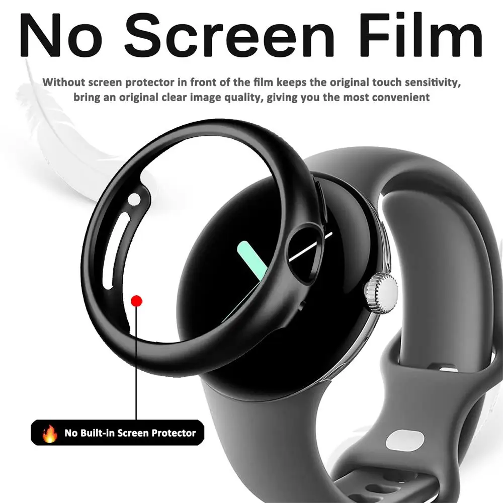 Case Cover For Google Pixel Watch Strap PC Bumper Frame Accessories