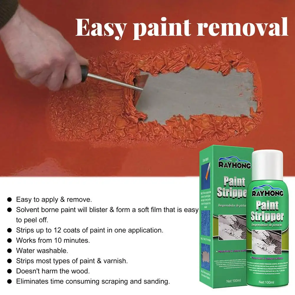 Traceless Cleaning Paint Remover Metal Surface Bicycle Car Wheel Efficient Care Stripping