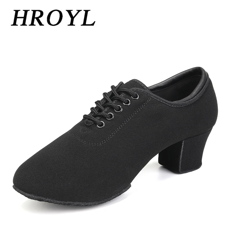 Latin Dancing Shoes for Women Stretch Cloth Ballroom Dance Shoes 3.5CM