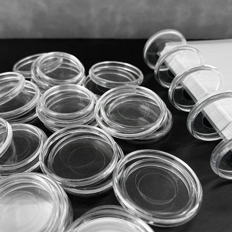 11pcs Clear Plastic Planner Refill Bound Discs for Binding Plastic Ring Binder Mushroom Hole Loose-leaf Planner Ring Binder