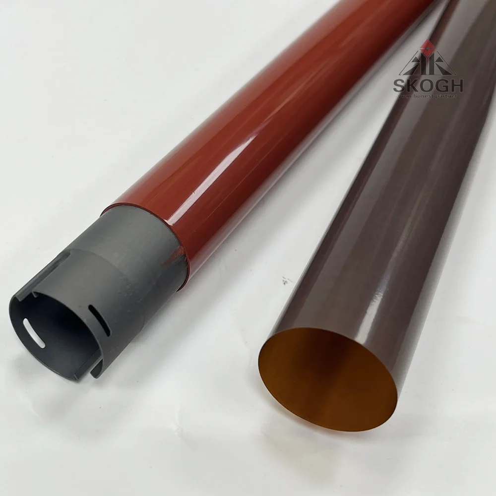 1Set Upper Fuser Roller + Fuser Film Sleeve For Xerox WC 6600 6605 C400 C405 Spare Parts