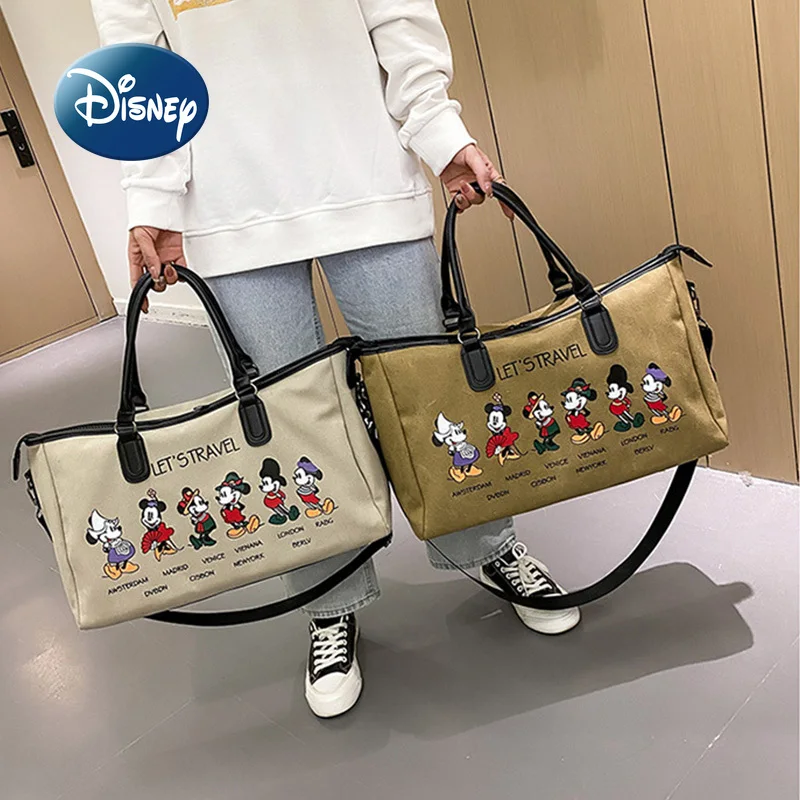 Disney Canvas Travel Duffel Tote Bag for Women Girls Mickey Mouse Luxury  Designer Travel Bag for Carry on Luggage Business Trip