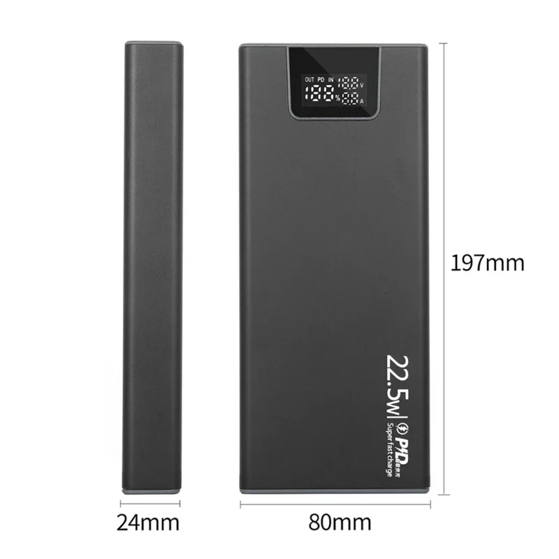 DIY 8 Slots 18650 Battery Case Metal Battery Power Shell PD Shell (Battery Not Included) battery storage box battery holder battery power bank box