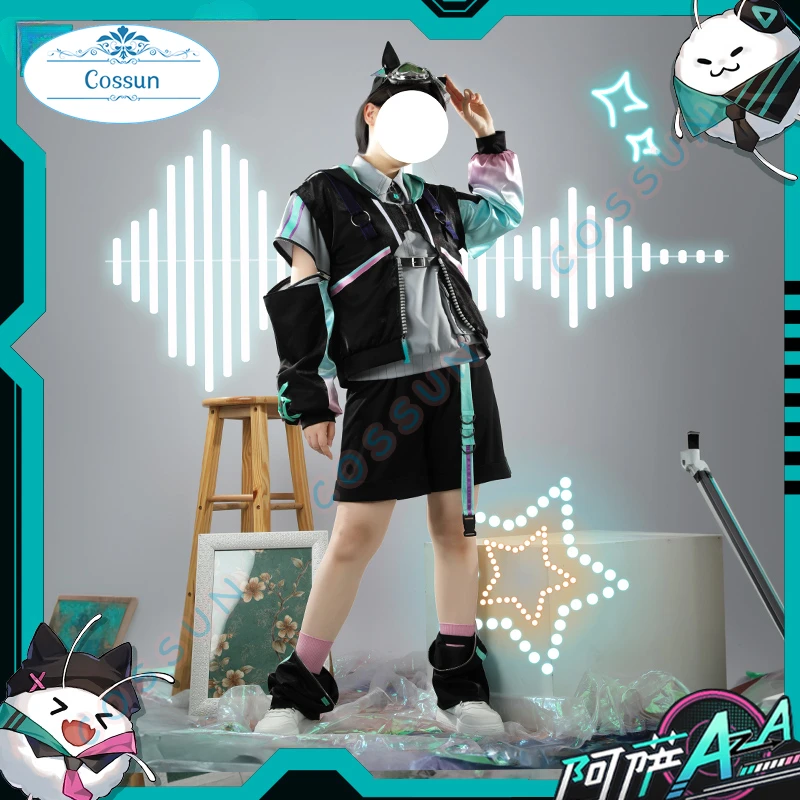 

[Индивидуальное изготовление] костюм для косплея Vtuber VirtuaReal Aza, костюмы на Хэллоуин, новый женский костюм, униформа nyisanji
