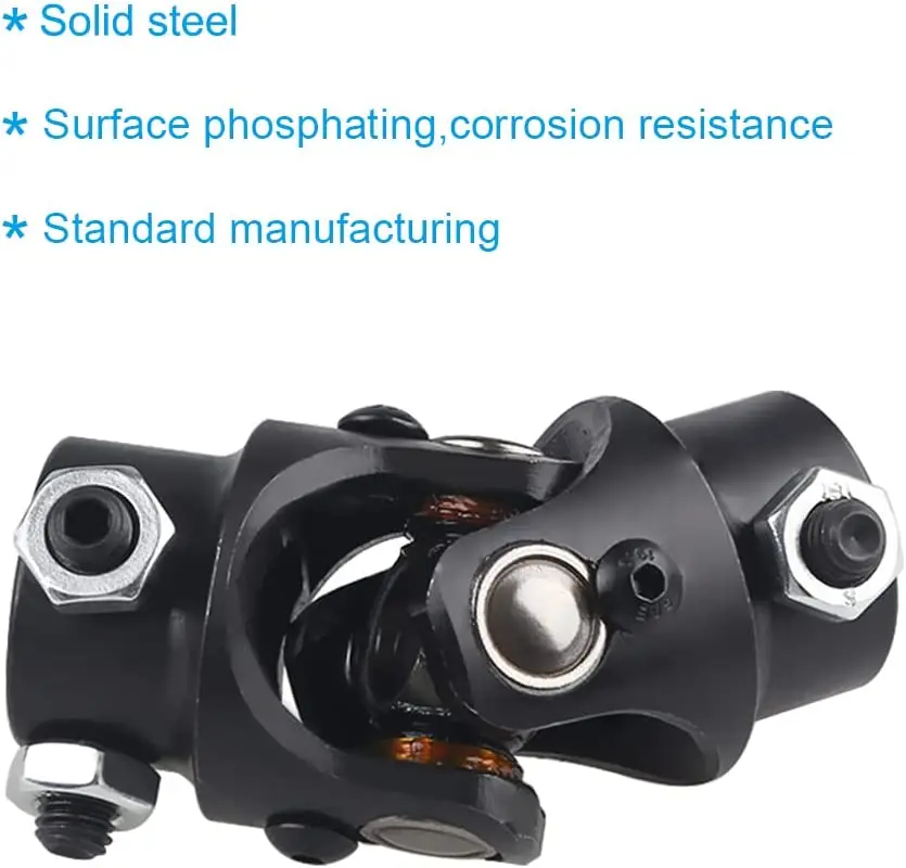 Universal U-Joint Single Steering Shaft 3/4-36 Spline to 3/4 DD For Car