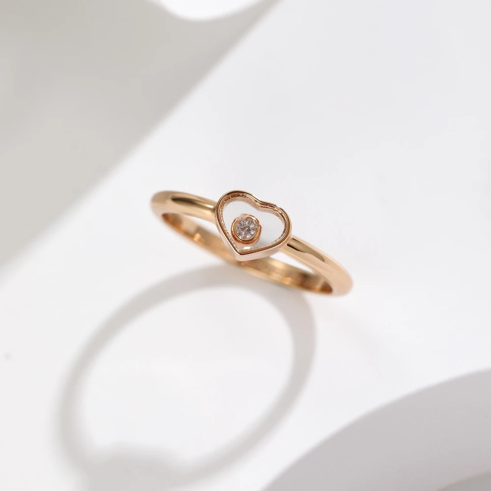 

Transparent Love Movable Diamond Ring 2023 For Women Anniversary Gift Luxury Jewelry.