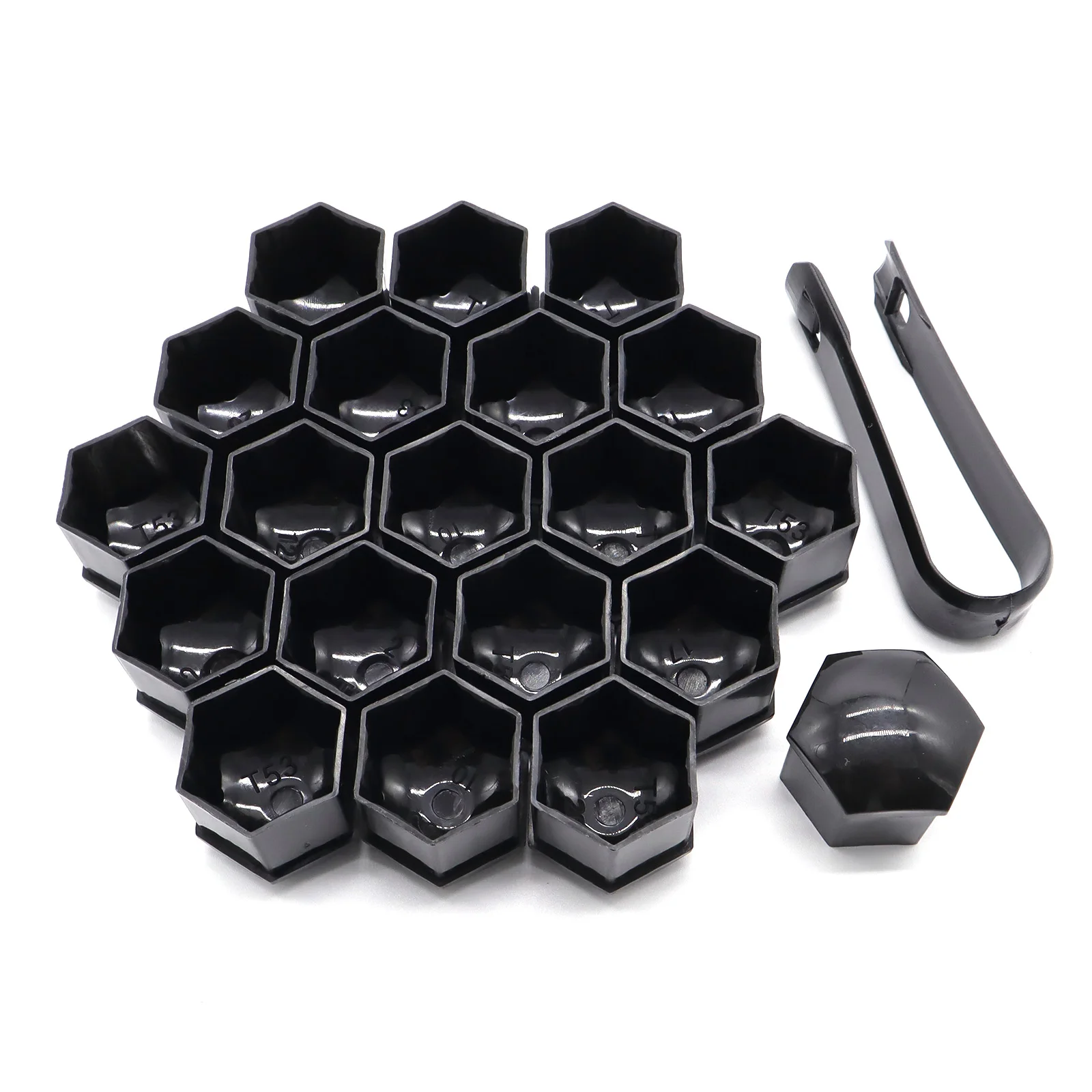20PCS Car Wheel Nut Caps Accessories Auto Tyre Hub Screw Anti-Rust Protection Cover Decoration Cap Vehicle Bolts Studs Cap 21mm