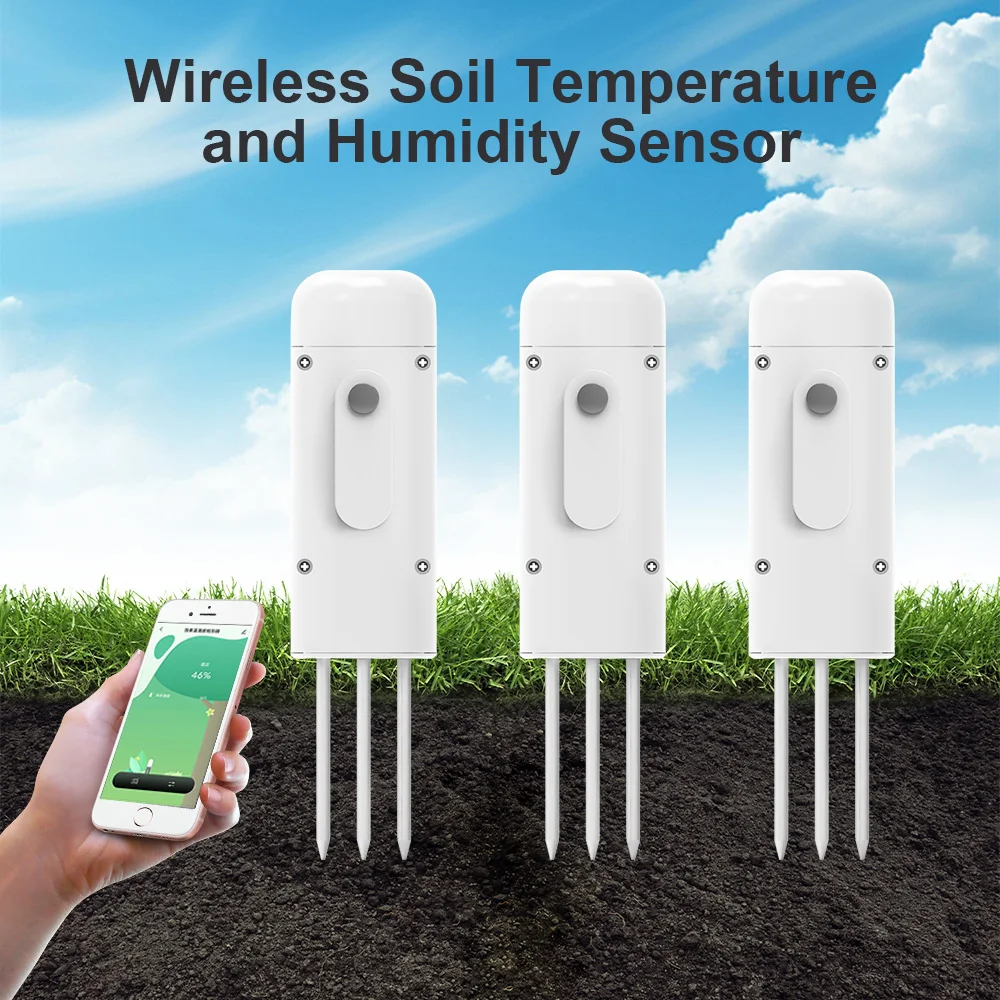 Tuya Zigbee Soil Moisture Meter Temperature Humidity Tester 1/2/3PCS for Garden Planting