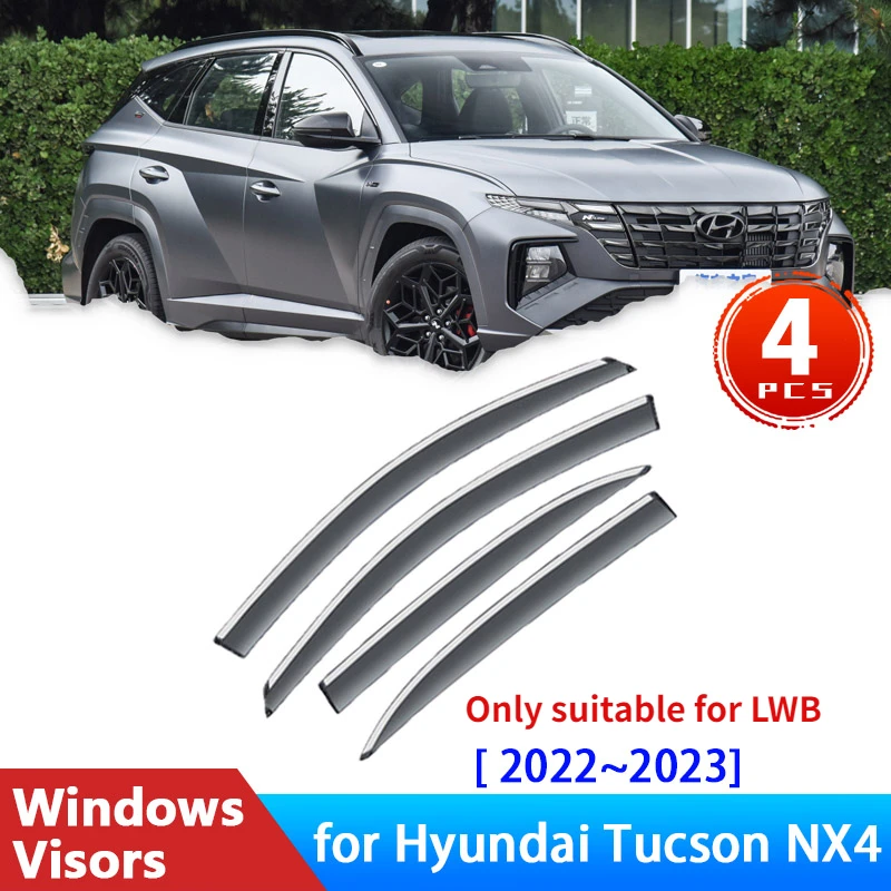 Auto Seite Windows Visiere für Hyundai Tucson NX4 2022 Zubehör