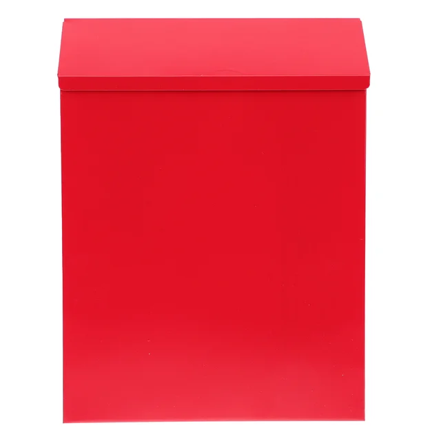 Falra Szerelt Postafiók Levél Dekoratív Posta Kollekció 30X23Cm Piros Vaskártyák Konténer Iroda
