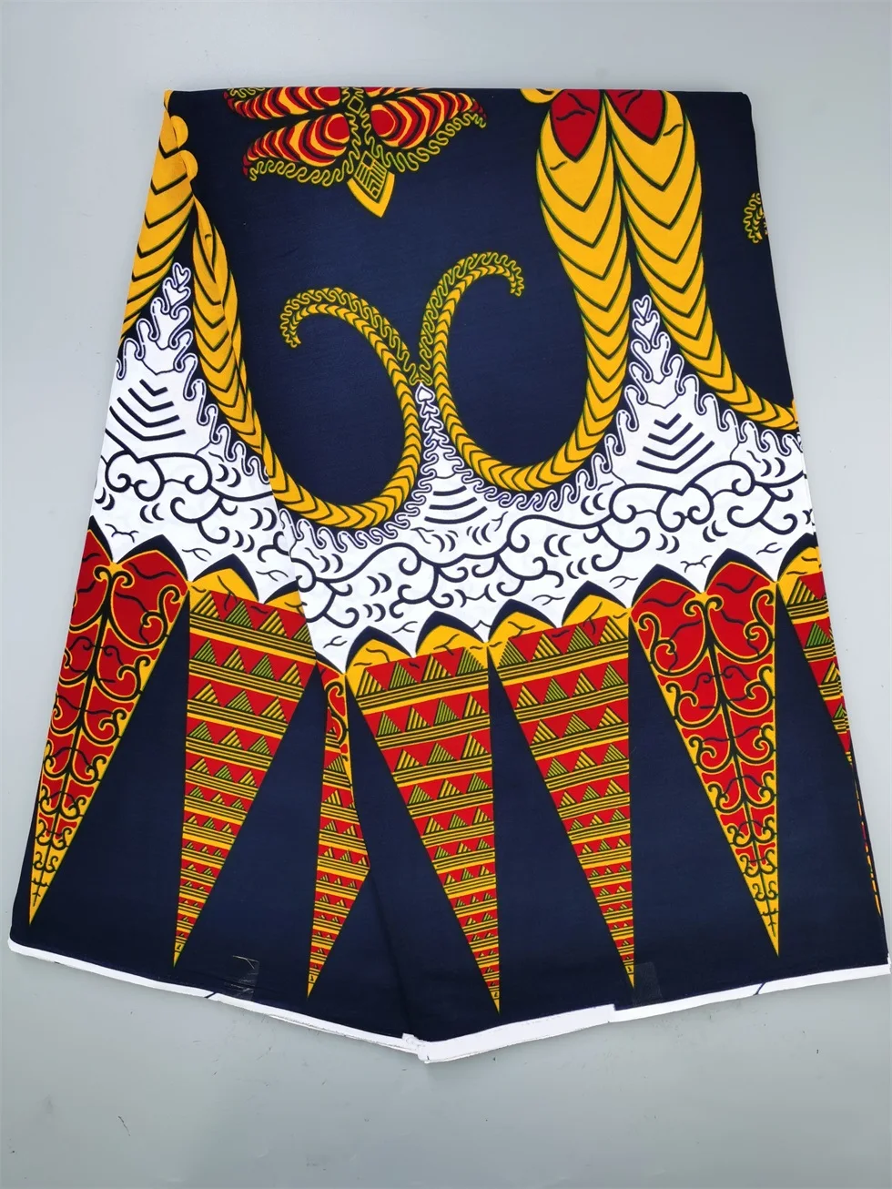 Authentic Wax Print Fabric African Dress Material 100% Cotton, 6 Yards