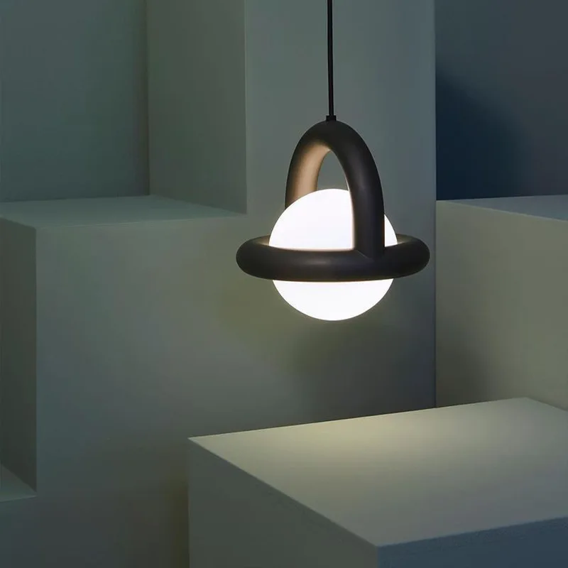 LED Pendant Lights Acrylic Ball Black White Green Red Yellow Metal G4 Bulb For Dining Room Kitchen Bedroom Office pendant lights pendant lamp
