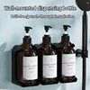 Hotel Shampoo and Shower Gel Separate Bottles Refillable Wall Mounted No Punching Hand Sanitizer Boxes Manual Soap Dispensers 1